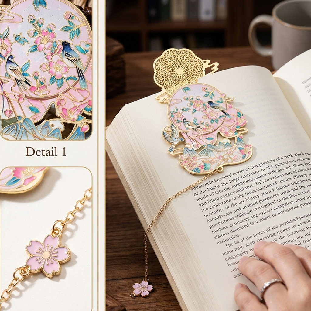 Stationery And Office Supply Chain - Chinese stijl prachtige paginamarkering met hangende