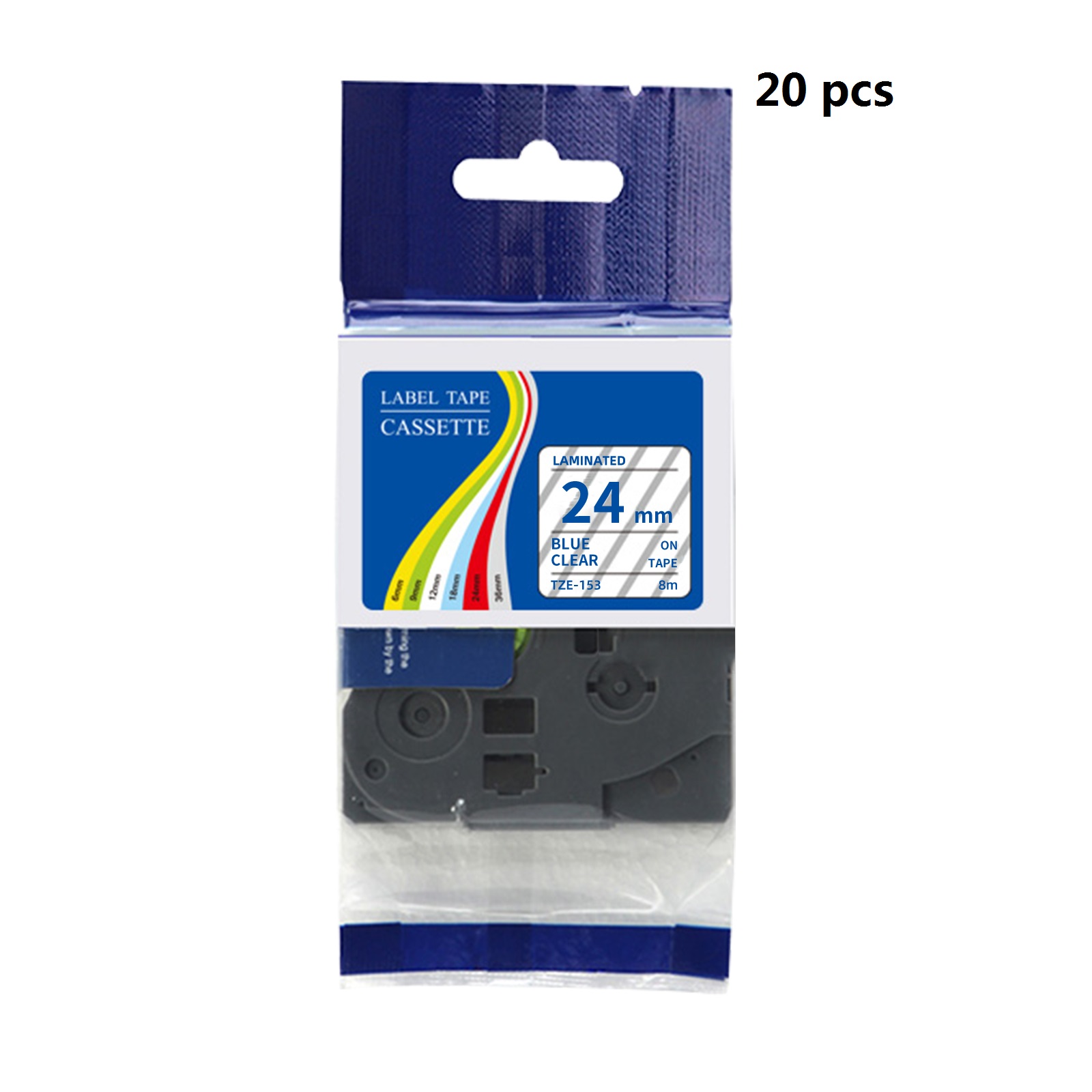Label Printer Tape - 20 stuks verpakking Compatibele Brother TZe