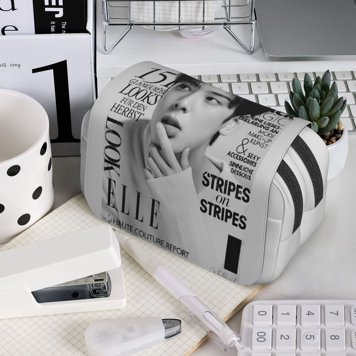Stationery And Office Supply Chain - Cha EunWoo Kpop Astro Etui voor