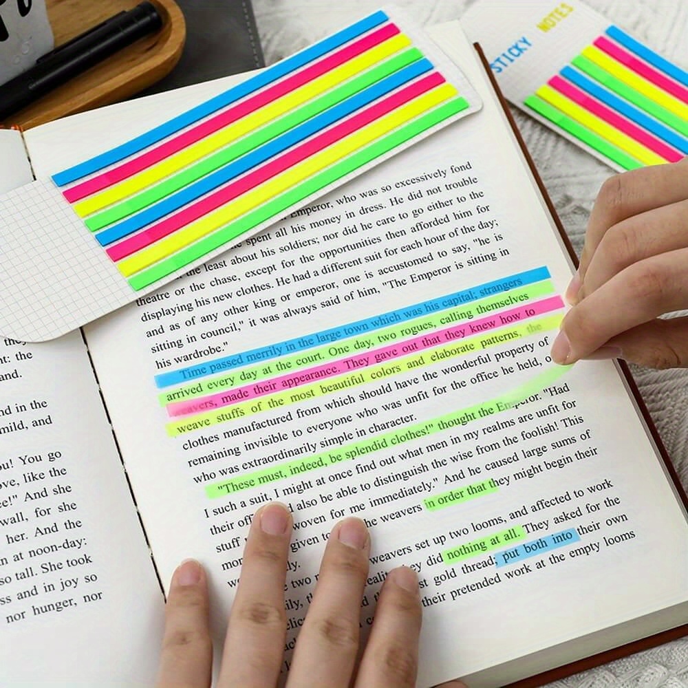 Label Printer Tape - 640 heldere fluorescerende tape, verwijderbare plaklabels