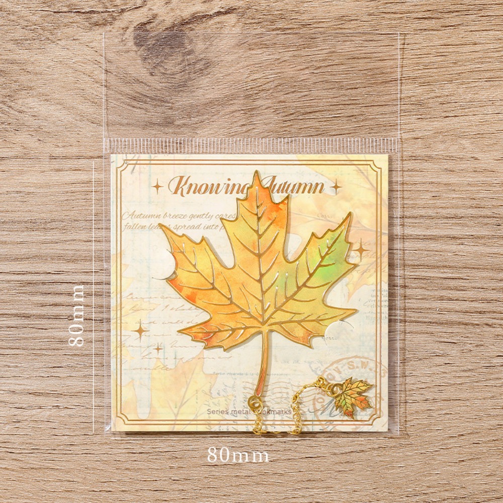 Stationery And Office Supply Chain - Metalen bladeren bronzing bladwijzer ketting hanger
