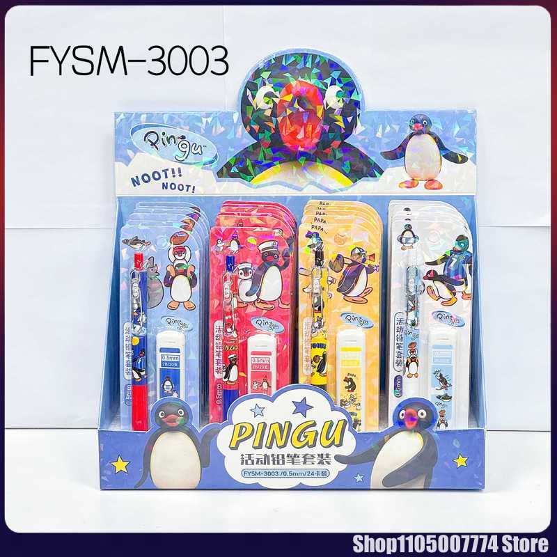 Stationery Supplier - 4/24pcs Kawaii Pingu Vulpotlood Set Briefpapier