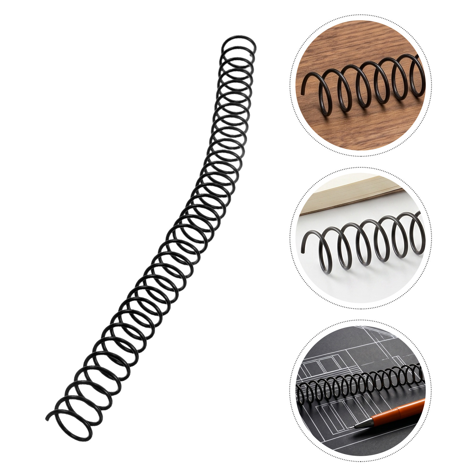 Binding Comb Plastic - 15 stuks plastic spiraalbindringen zwart 16
