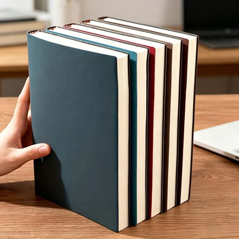 Notebook Dotted A5 - A5 notitieboek van zacht leer met