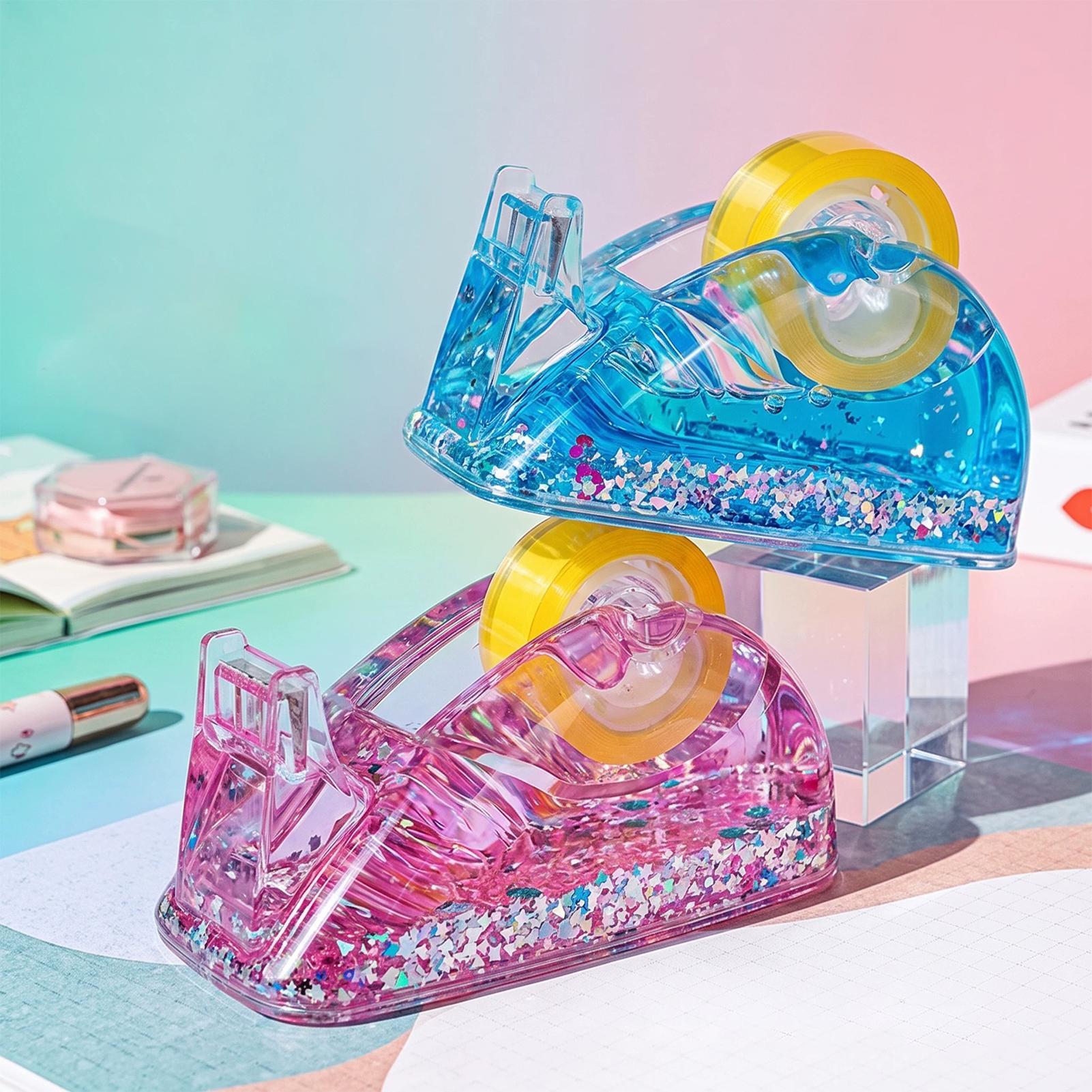 Stationery Warehouse - Tapehouder voor bureau, modern, ruimtebesparend, acryl,