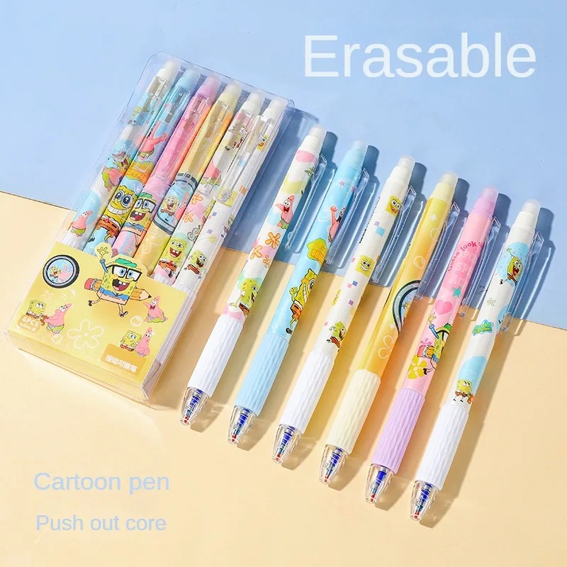 6 stks/set SpongeBob Kawaii Ui - Gel Ink Pen Set recensie en prijs