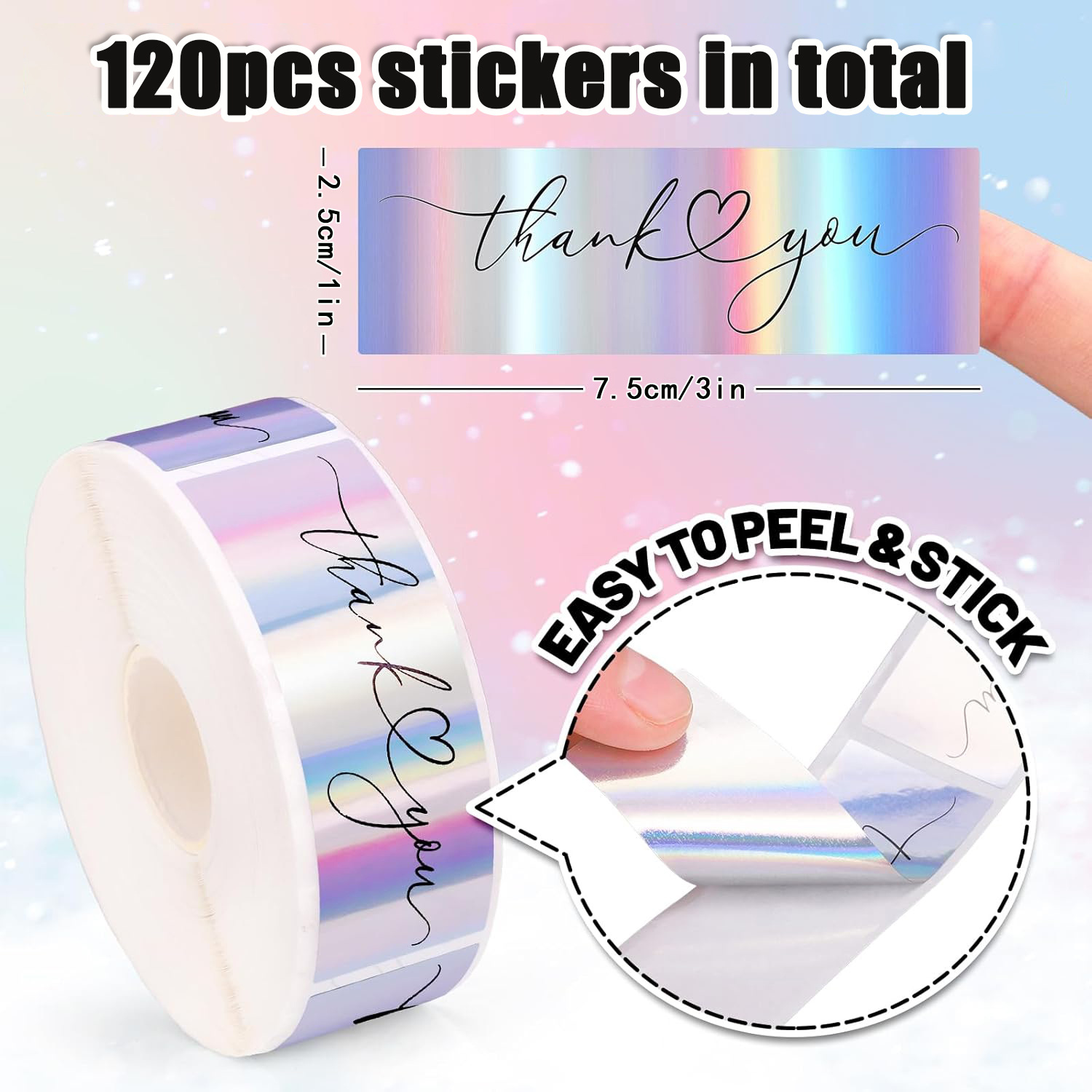 JCAC 120 stuks/rol 3 inch goud - Sticker Label Roll recensie en prijs