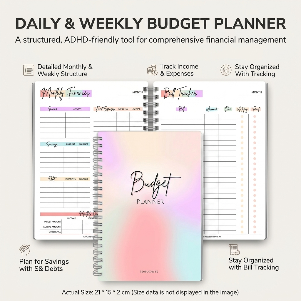 Notitieboek voor dagelijkse in - Planner Weekly Budget recensie en prijs