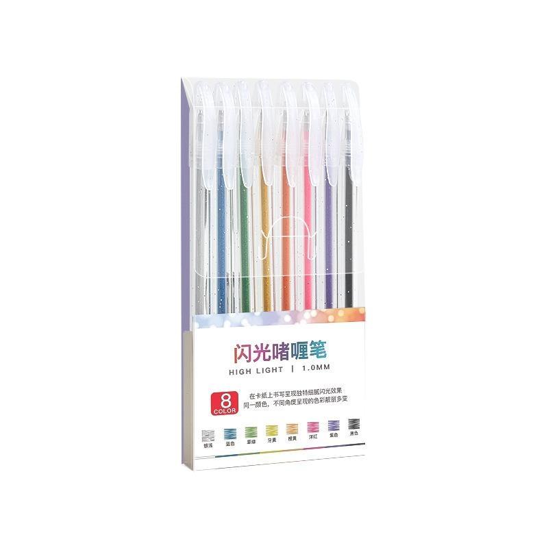 8/12/18 Kleuren Glitter Gelpen - Gel Ink Pen Set recensie en prijs